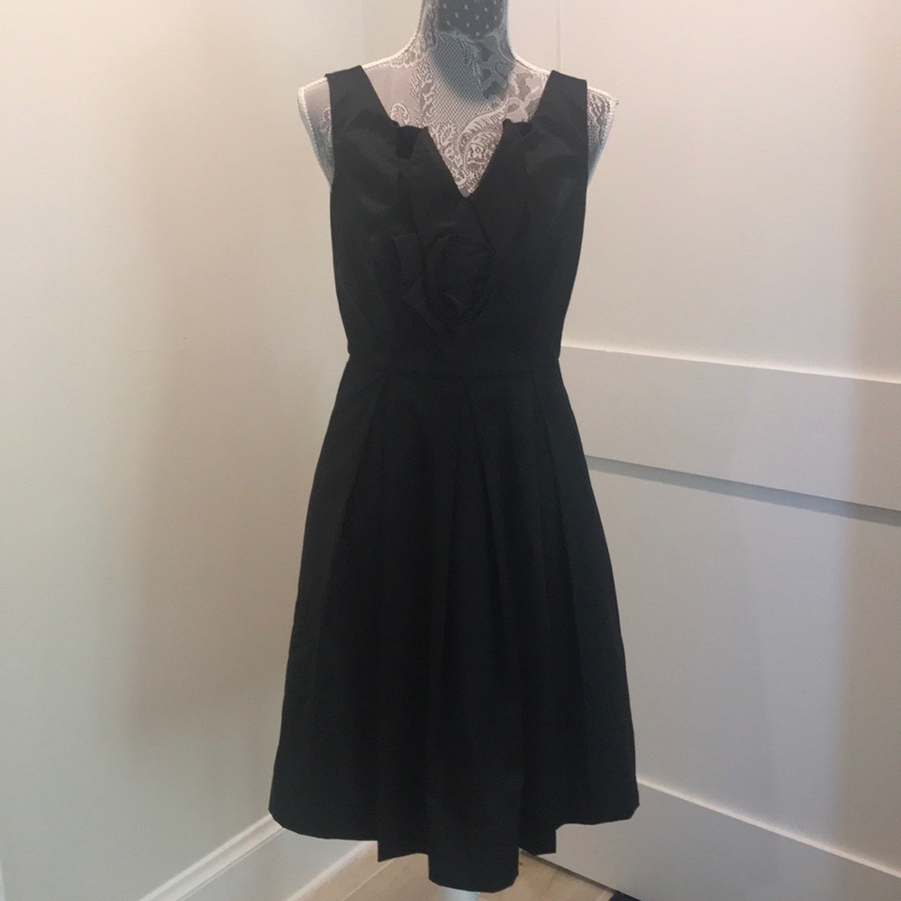 J. Taylor black sleeveless dress